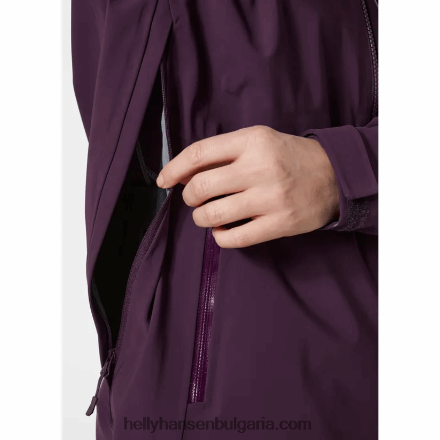 Жени дамско яке verglas за ски за беккантри 80V22D1638 военноморски флот Helly-Hansen