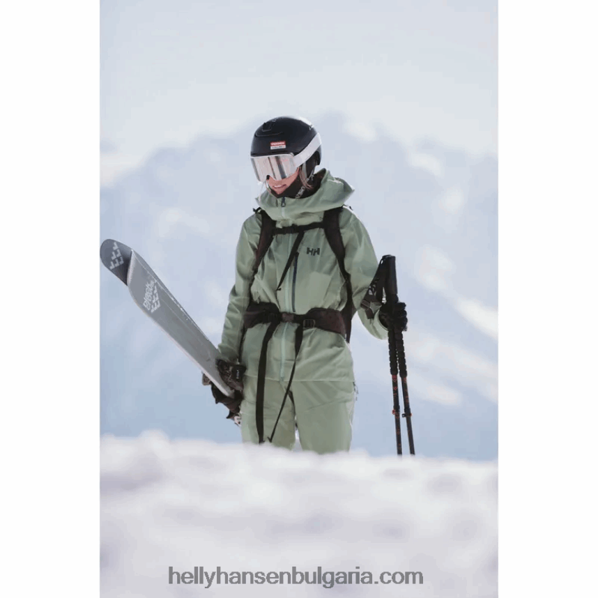 Жени дамско яке verglas за ски за беккантри 80V22D1639 аметист Helly-Hansen