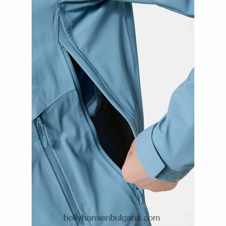 Жени дамско яке verglas за ски за беккантри 80V22D1640 нефрит Helly-Hansen