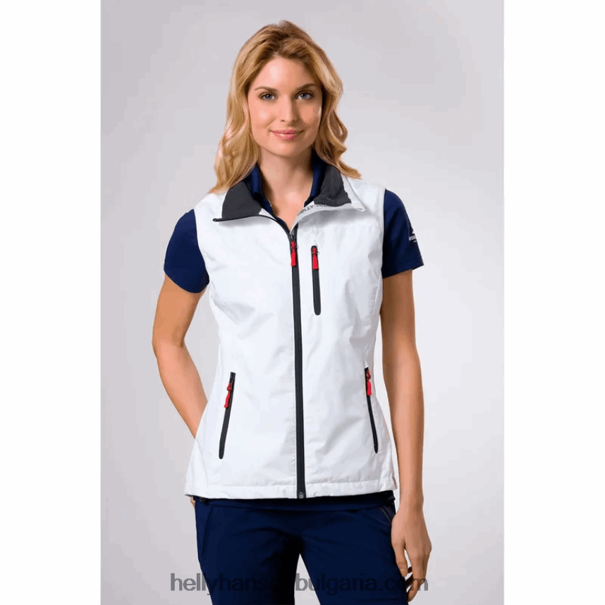 Жени дамска жилетка за ветроходство 80V22D1344 сива мъгла Helly-Hansen