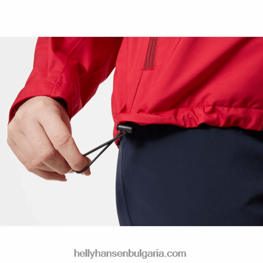 Жени дамско яке за ветроходство с качулка 80V22D1350 бяло Helly-Hansen