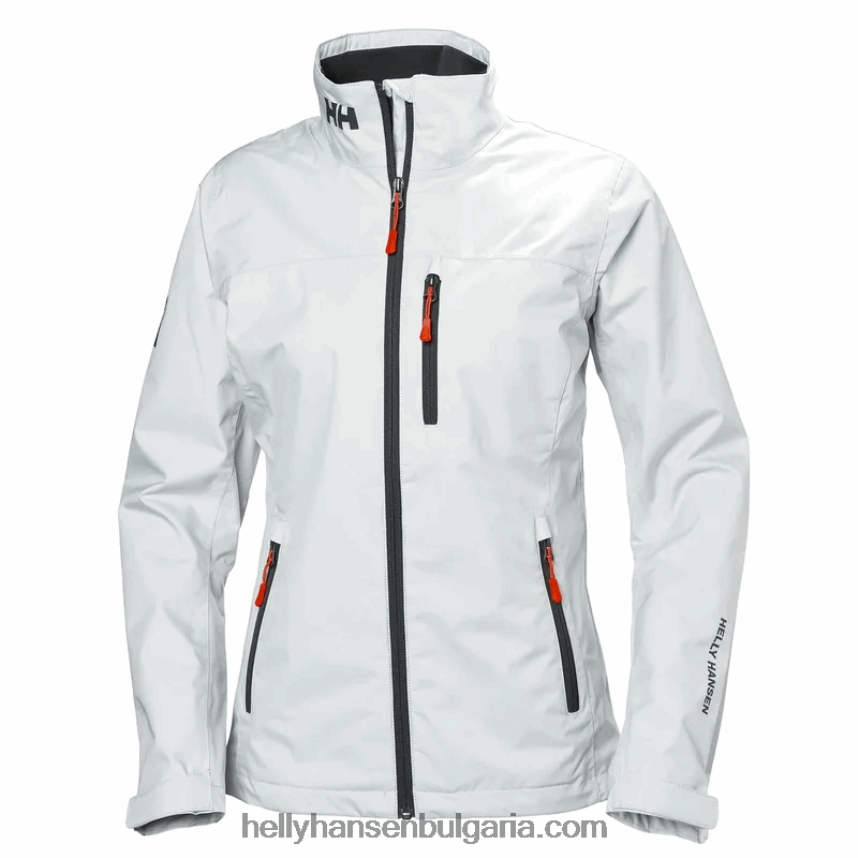 Жени дамско среднопластово яке за ветроходство 80V22D1356 сива мъгла Helly-Hansen