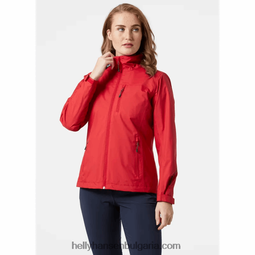 Жени дамско среднопластово яке за ветроходство 80V22D1357 бяло Helly-Hansen