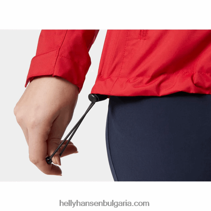 Жени дамско среднопластово яке за ветроходство 80V22D1357 бяло Helly-Hansen