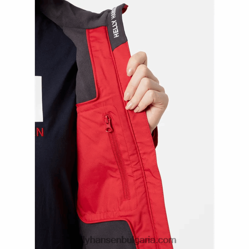 Жени дамско среднопластово яке за ветроходство 80V22D1357 бяло Helly-Hansen