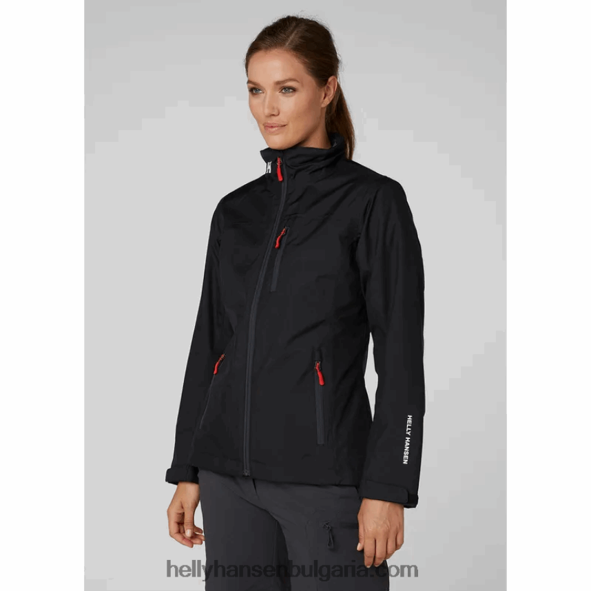 Жени дамско среднопластово яке за ветроходство 80V22D1358 червен Helly-Hansen