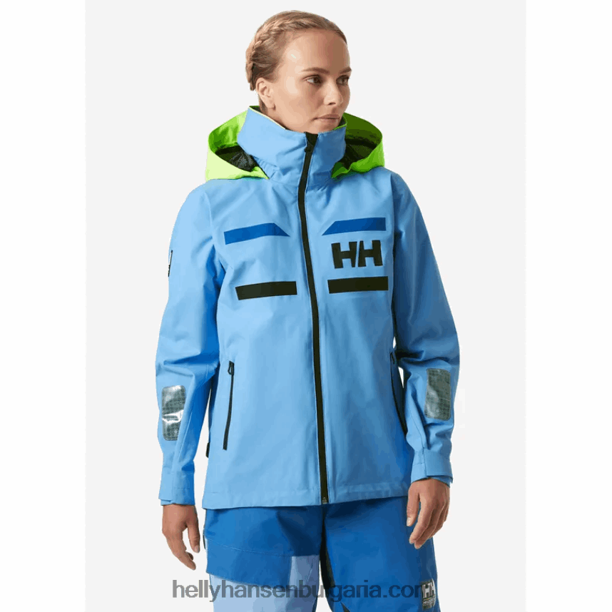 Жени дамско яке за ветроходство сол навигатор 80V22D1385 военноморски флот Helly-Hansen
