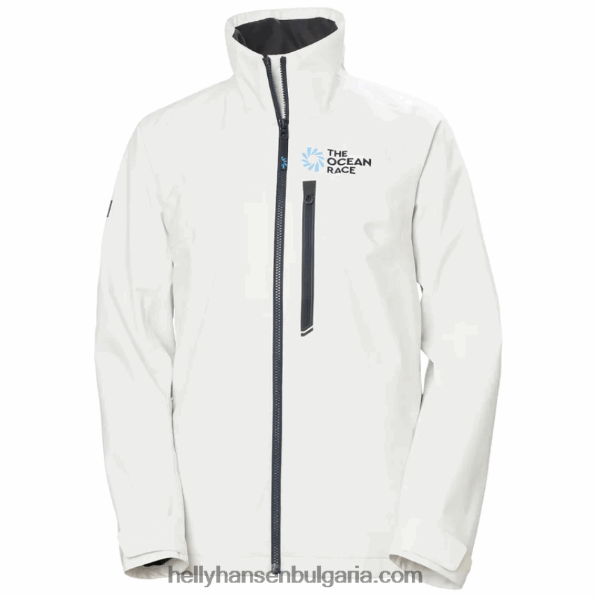 Жени дамско яке за океанско състезание 80V22D1390 бяло Helly-Hansen