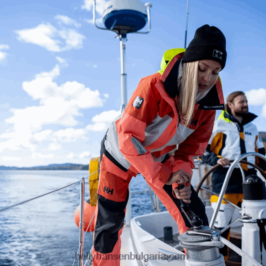 Жени дамско яке Newport за крайбрежно плаване 80V22D1333 тревожно червено Helly-Hansen