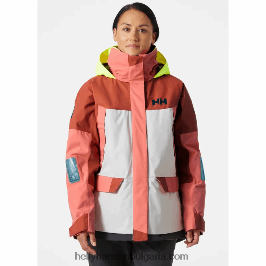 Жени дамско яке Newport за крайбрежно плаване 80V22D1333 тревожно червено Helly-Hansen