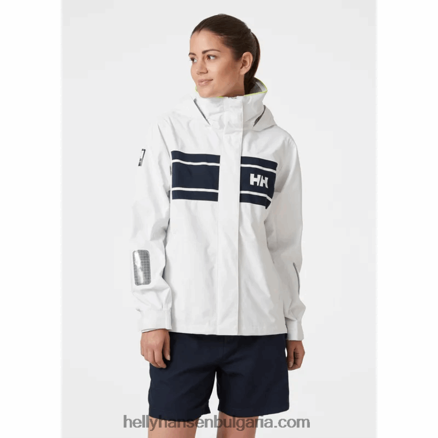 Жени дамско яке Saltholm за ветроходство 80V22D1316 военноморски флот Helly-Hansen