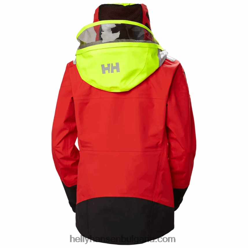 Жени дамско яке aegir race sailing 2.0 80V22D1335 тревожно червено Helly-Hansen