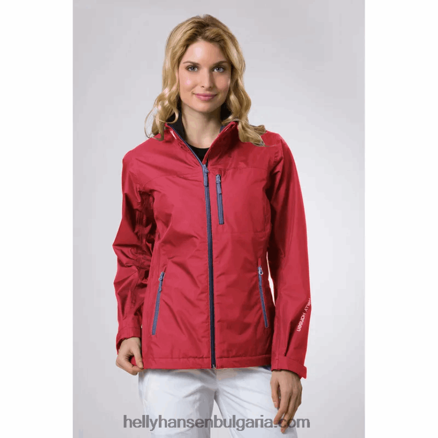 Жени дамско яке за ветроходство crew 80V22D1364 сива мъгла Helly-Hansen