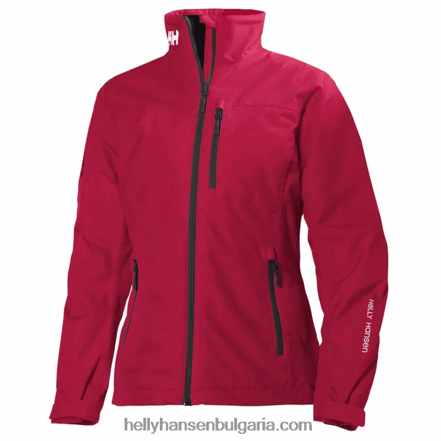 Жени дамско яке за ветроходство crew 80V22D1364 сива мъгла Helly-Hansen