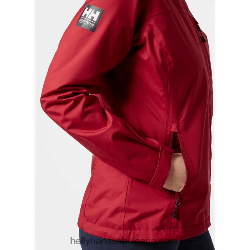 Жени дамско яке за ветроходство crew 80V22D1365 бяло Helly-Hansen