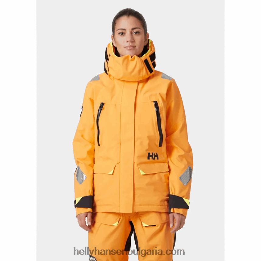 Жени дамско яке skagen за офшорно плаване 80V22D1319 теракота Helly-Hansen