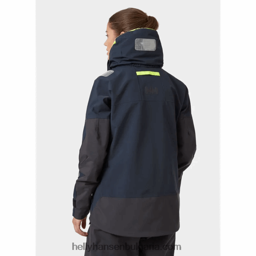 Жени дамско яке skagen за офшорно плаване 80V22D1321 тревожно червено Helly-Hansen