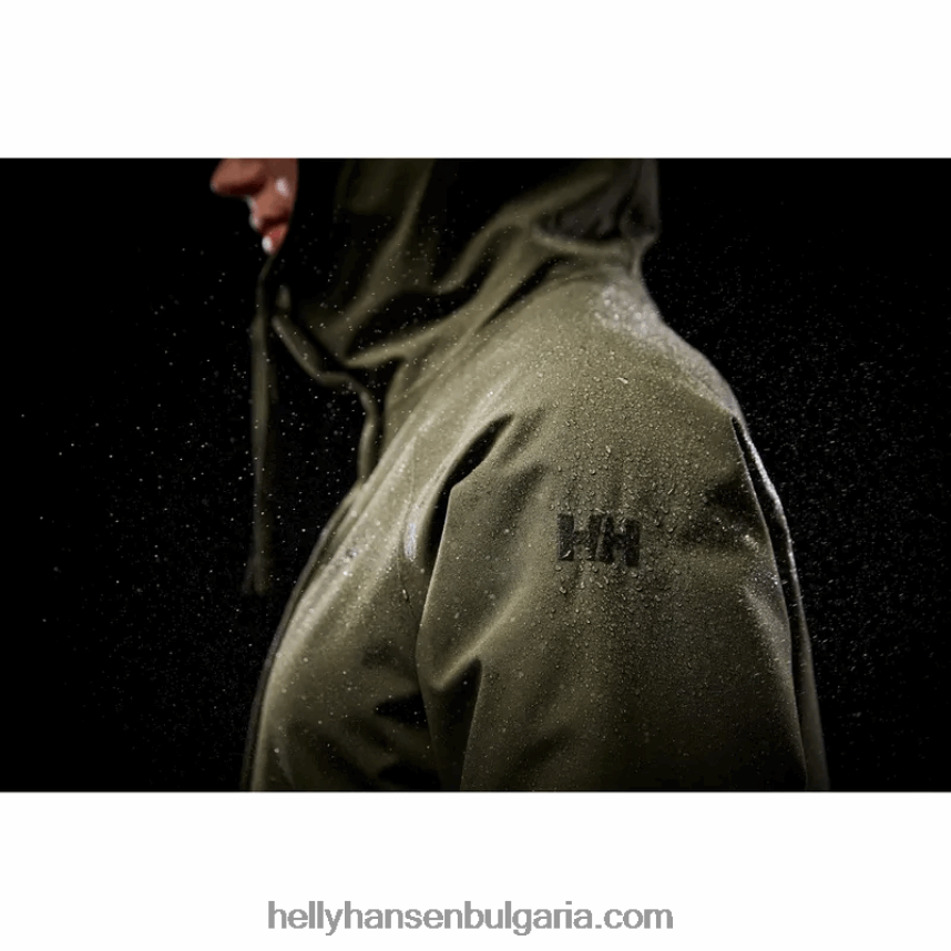 Жени дамски изолиран дъждобран от моно материал 80V22D1557 военноморски флот Helly-Hansen