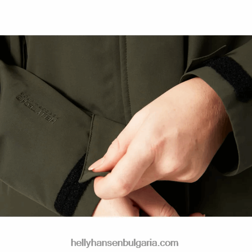 Жени дамски изолиран дъждобран от моно материал 80V22D1557 военноморски флот Helly-Hansen