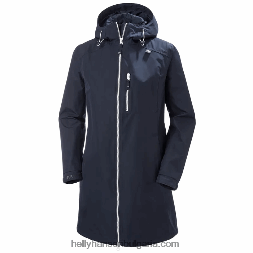 Жени дамско дълго яке белфаст 80V22D1564 черен Helly-Hansen