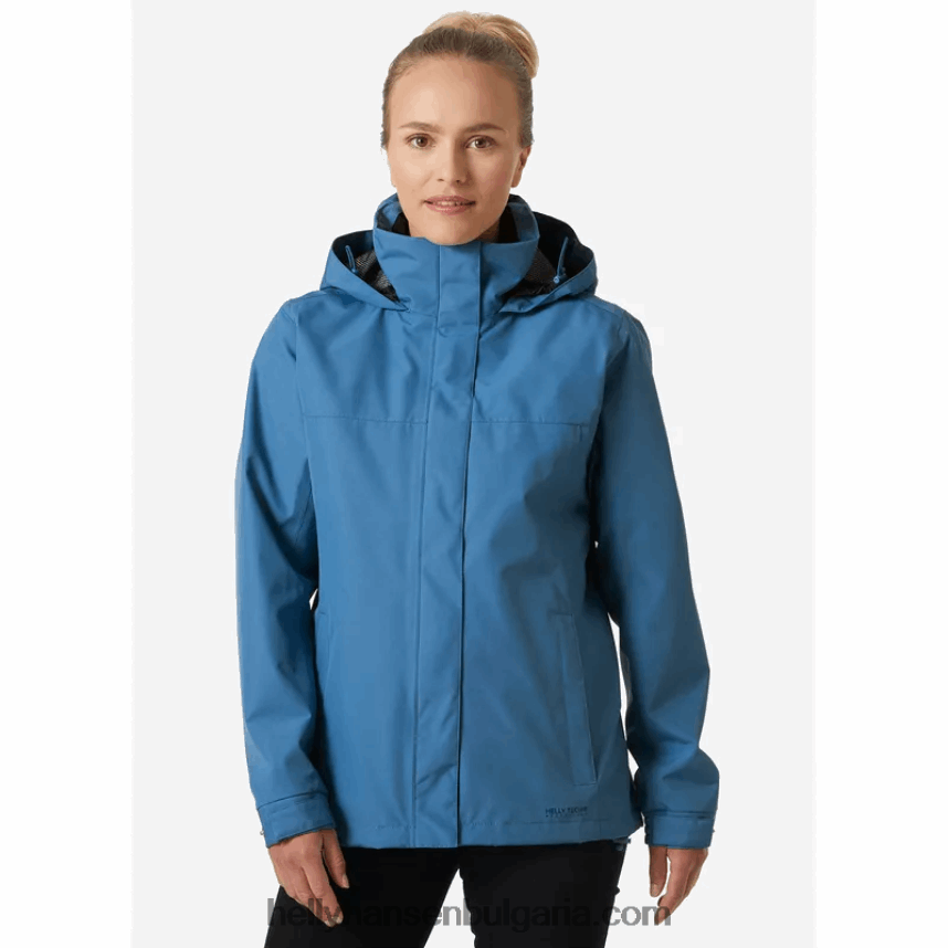 Жени дамско яке за дъжд аден 80V22D2578 бяло/морско синьо Helly-Hansen