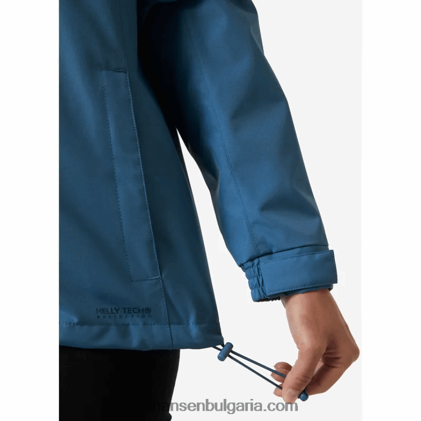 Жени дамско яке за дъжд аден 80V22D2578 бяло/морско синьо Helly-Hansen
