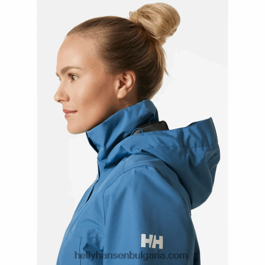 Жени дамско яке за дъжд аден 80V22D2578 бяло/морско синьо Helly-Hansen