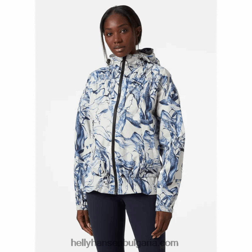 Жени дамско яке за бягство от дъжд 80V22D2588 черно/морско синьо Helly-Hansen