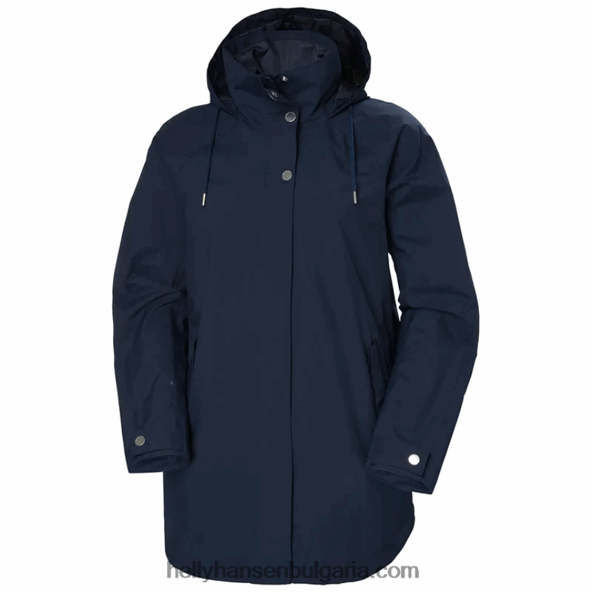 Жени дамски дъждобран валентия 80V22D2612 черно/морско синьо Helly-Hansen