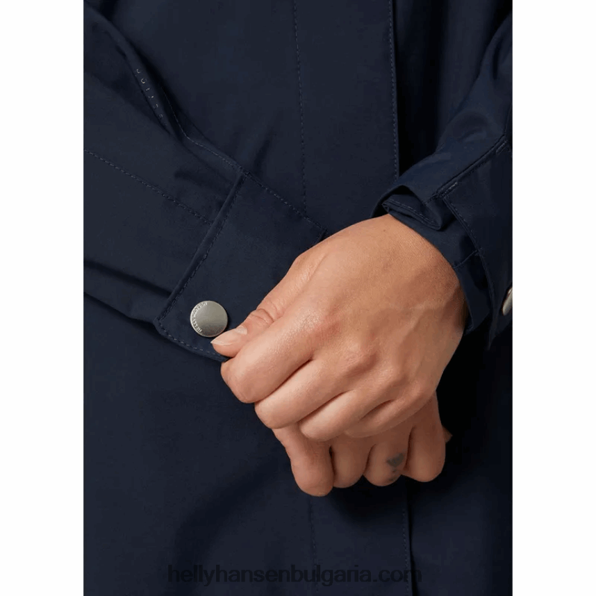 Жени дамски дъждобран валентия 80V22D2612 черно/морско синьо Helly-Hansen