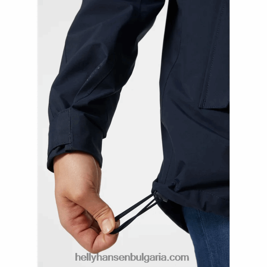 Жени дамски дъждобран валентия 80V22D2612 черно/морско синьо Helly-Hansen