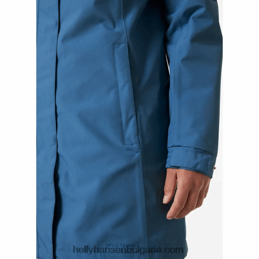 Жени дамско дълго дъждобран aden 80V22D1541 военноморски флот Helly-Hansen