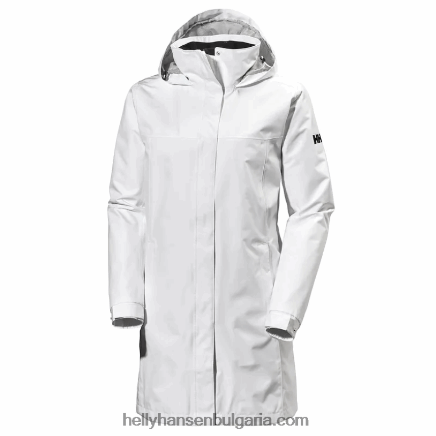 Жени дамско дълго дъждобран aden 80V22D1543 бяло Helly-Hansen