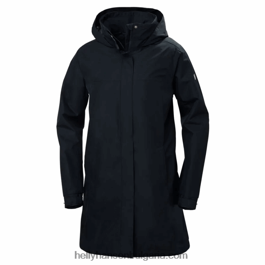 Жени дамско дълго дъждобран aden 80V22D1544 черен Helly-Hansen