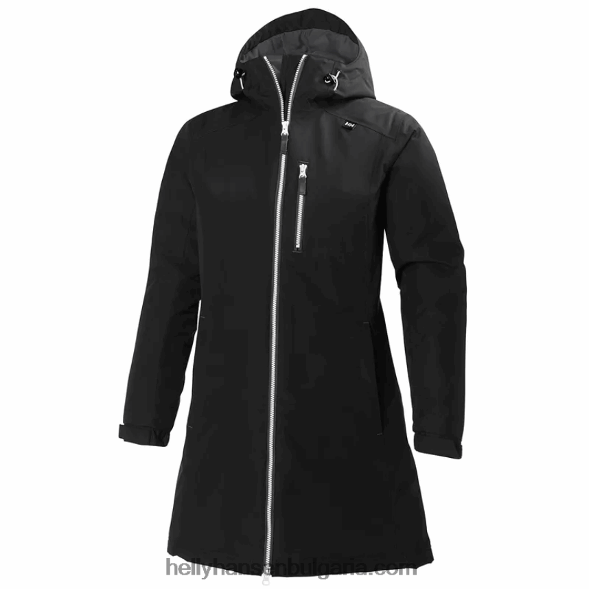 Жени дамско дълго зимно яке belfast 80V22D1552 черен Helly-Hansen