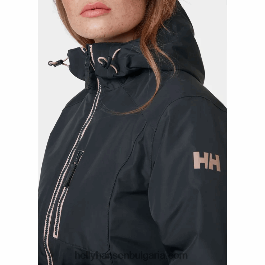 Жени дамско дълго зимно яке belfast 80V22D1552 черен Helly-Hansen