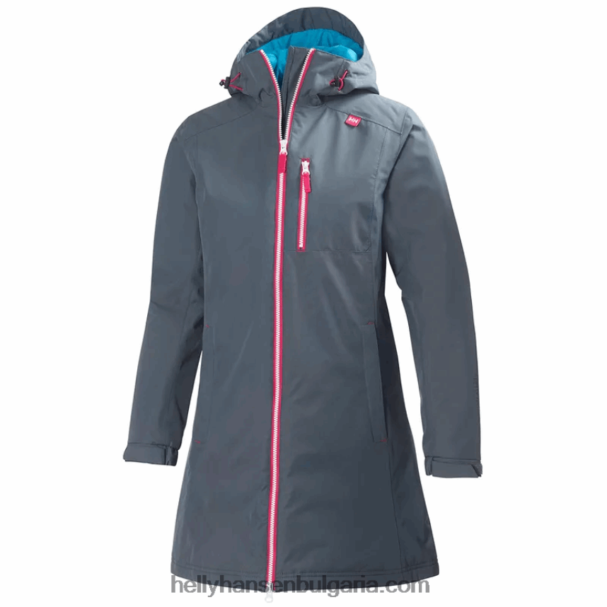 Жени дамско дълго зимно яке belfast 80V22D1553 абанос Helly-Hansen