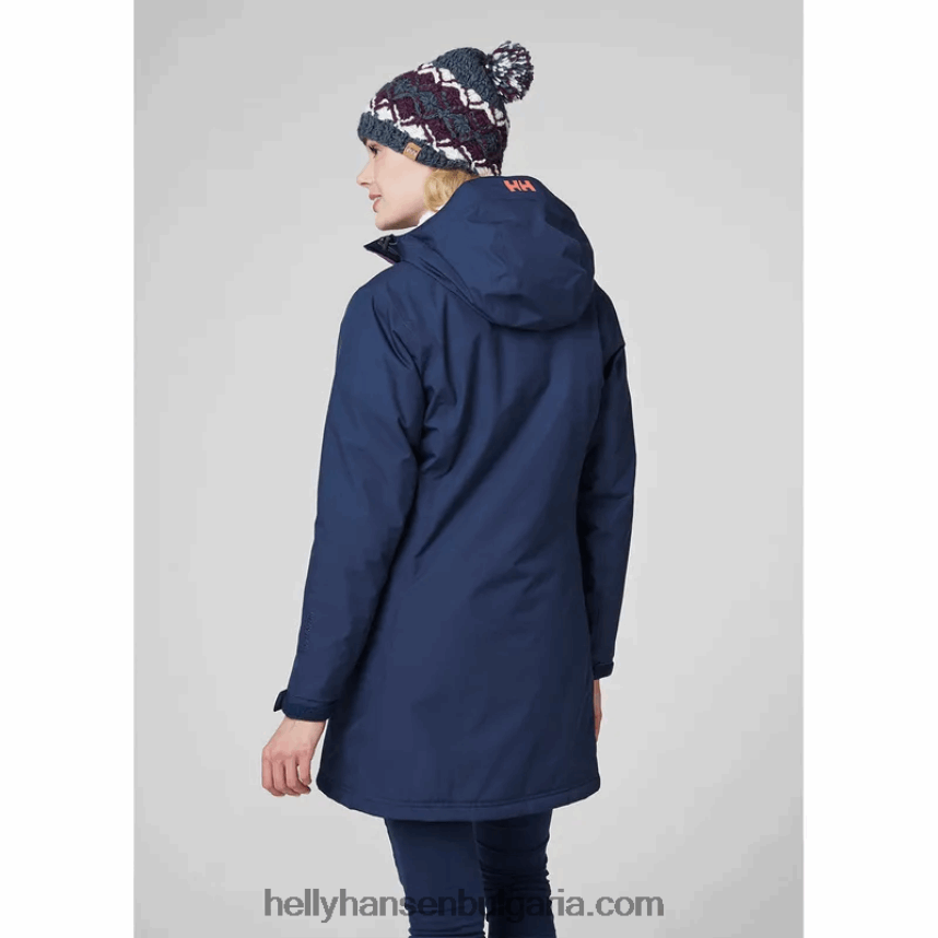 Жени дамско дълго зимно яке belfast 80V22D1553 абанос Helly-Hansen
