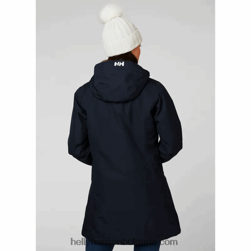 Жени дамско дълго зимно яке belfast 80V22D1553 абанос Helly-Hansen