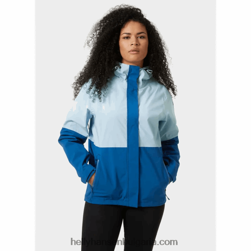 Жени дамско водоустойчиво яке juell storm 80V22D2618 светло син Helly-Hansen