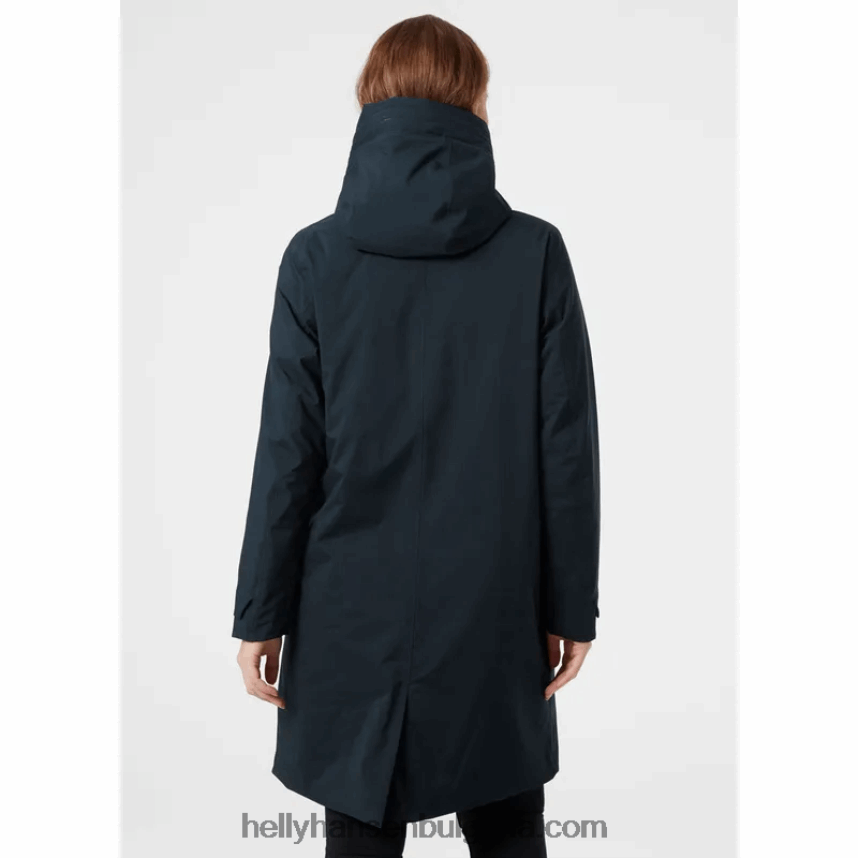 Жени дамски изолиран дъждобран victoria 80V22D2587 градински чай/черен Helly-Hansen