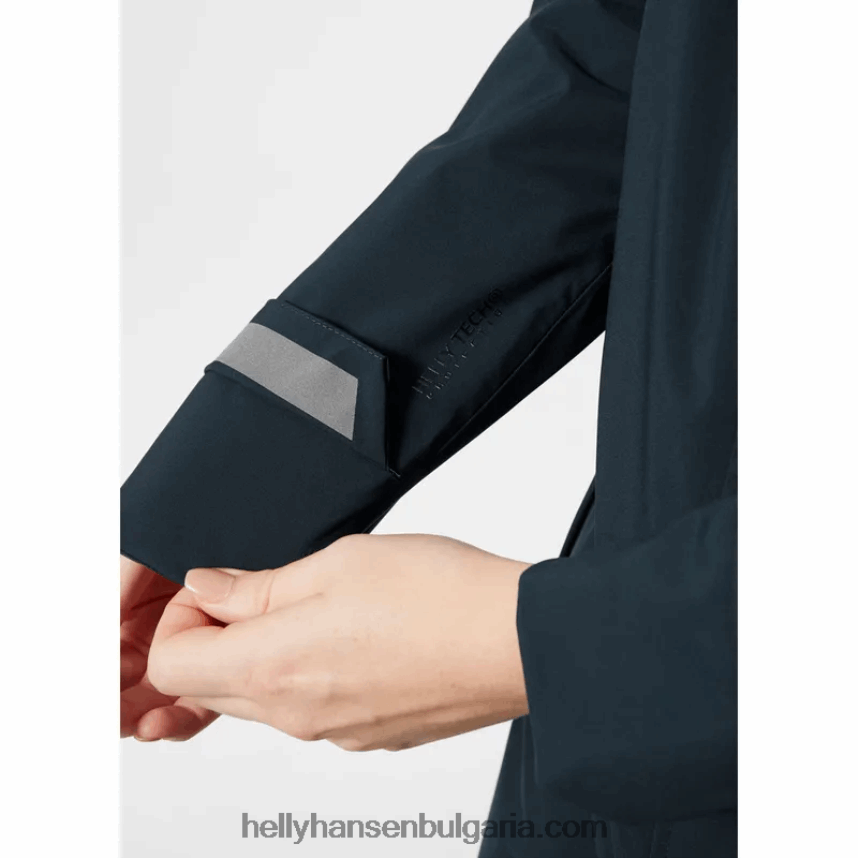 Жени дамски изолиран дъждобран victoria 80V22D2587 градински чай/черен Helly-Hansen