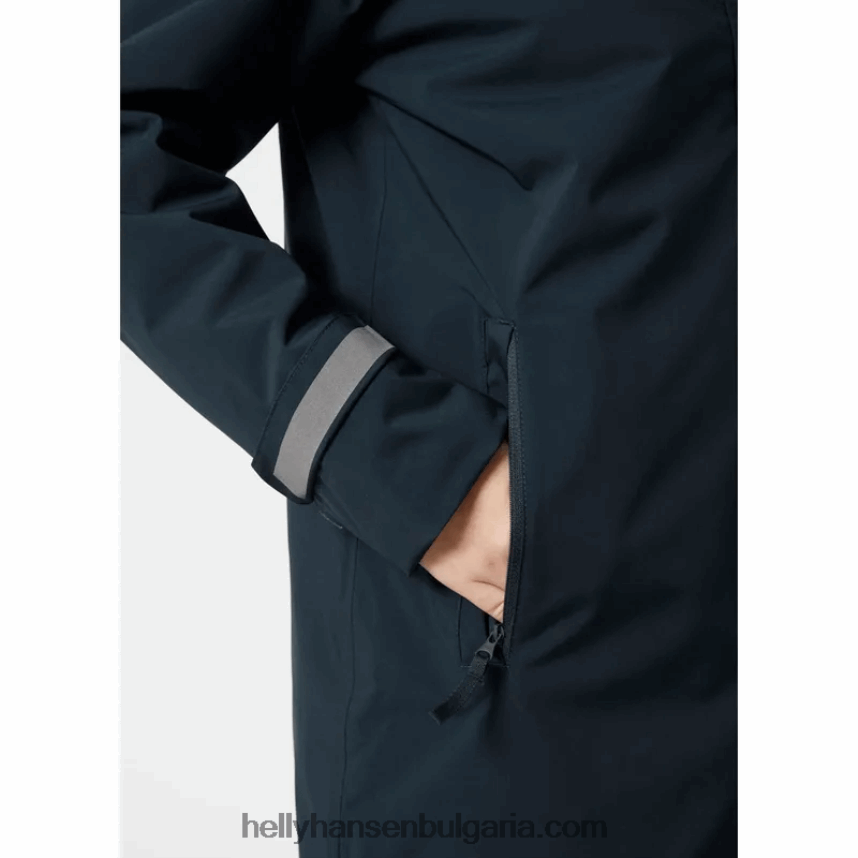 Жени дамски изолиран дъждобран victoria 80V22D2587 градински чай/черен Helly-Hansen