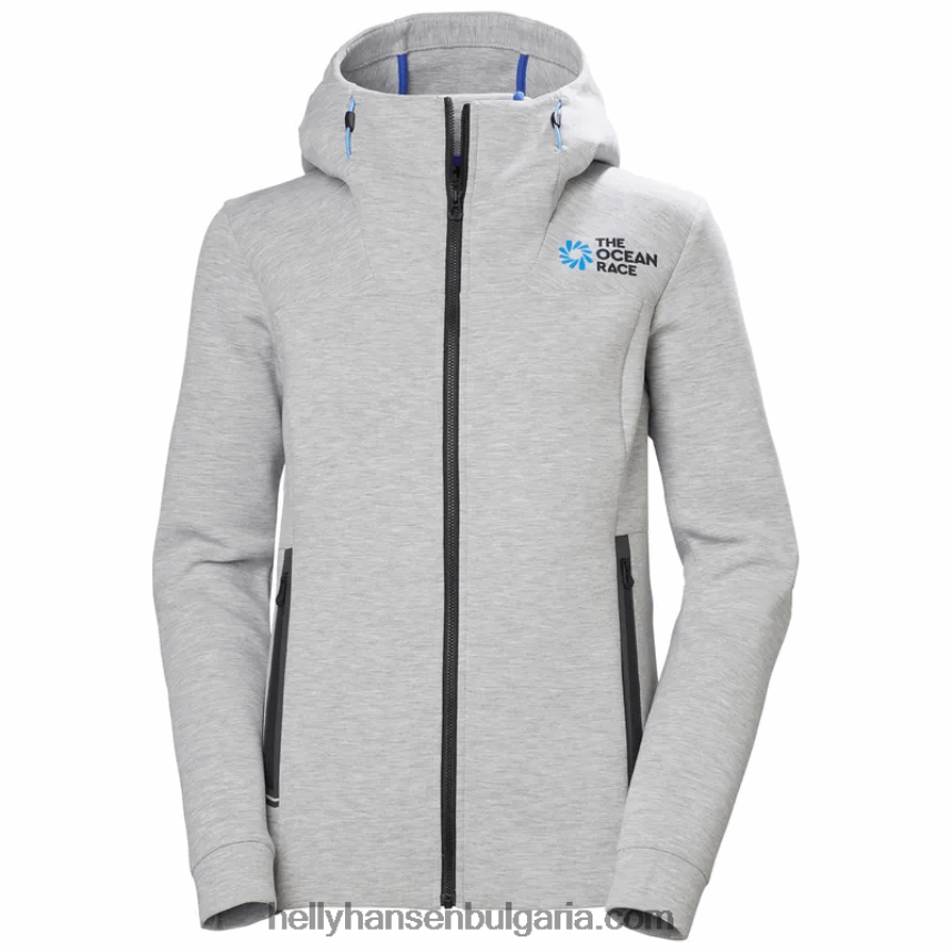 Жени дамско яке с качулка ocean race 80V22D2696 теракота/абанос/тъмносиньо Helly-Hansen
