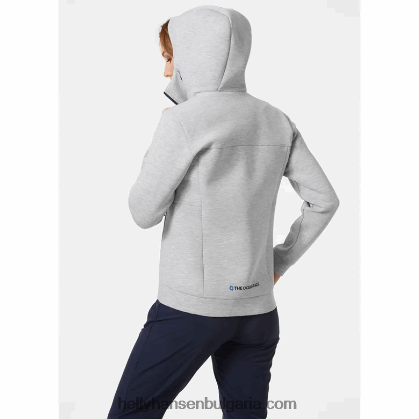 Жени дамско яке с качулка ocean race 80V22D2696 теракота/абанос/тъмносиньо Helly-Hansen