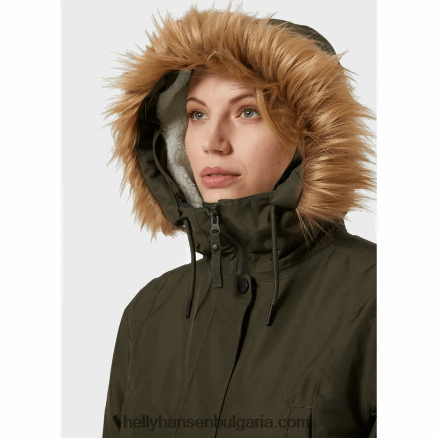 Жени дамска водоустойчива парка Mayen 80V22D1629 военноморски флот Helly-Hansen