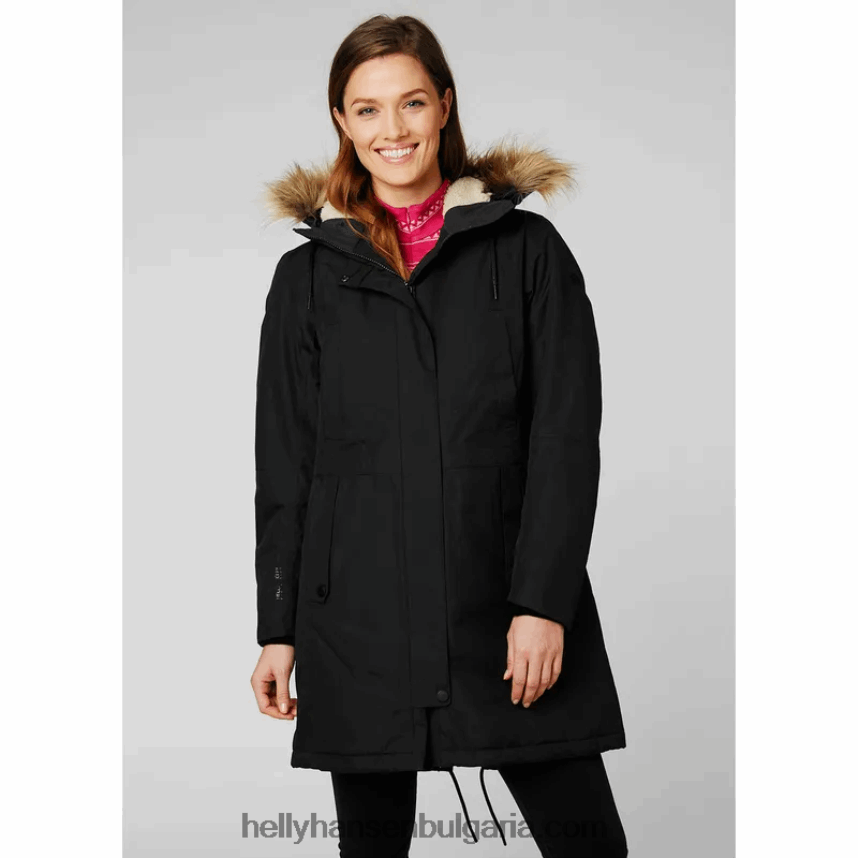 Жени дамска водоустойчива парка Mayen 80V22D1631 червен Helly-Hansen