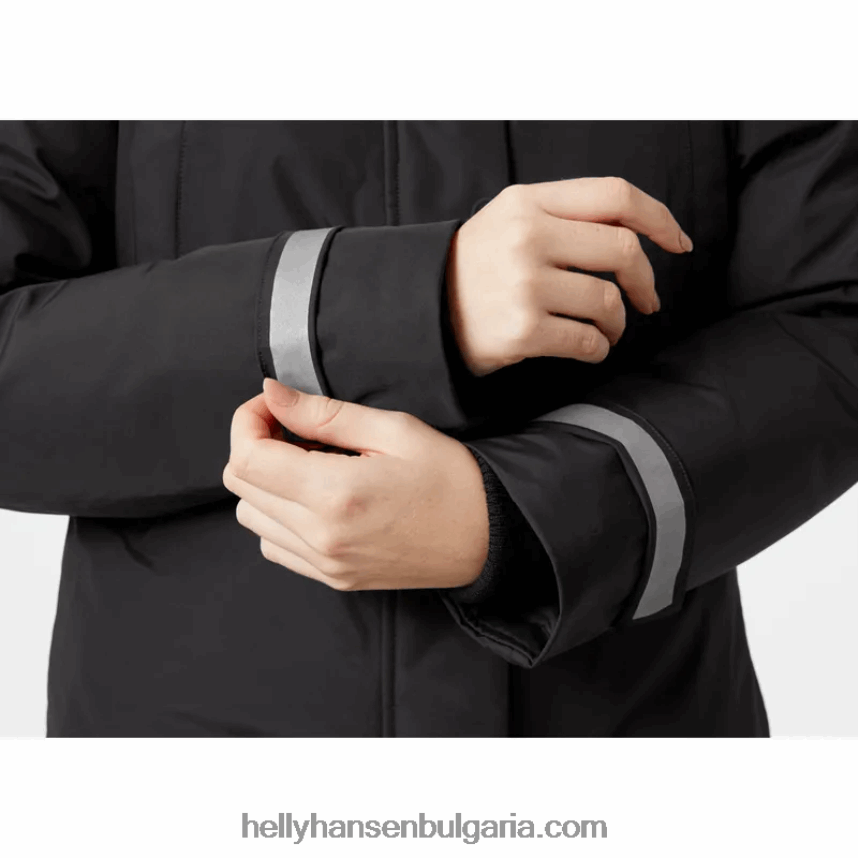 Жени w пухено палто от буве 80V22D2643 натрошен гра/нефрит Helly-Hansen