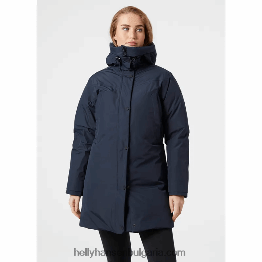 Жени w пухено палто от буве 80V22D2644 черен Helly-Hansen