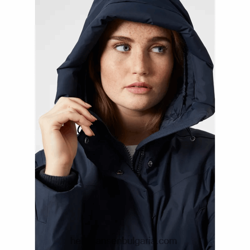 Жени w пухено палто от буве 80V22D2644 черен Helly-Hansen